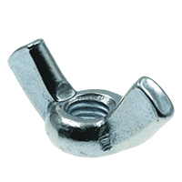 3/8&quot;-16 TYPE A,LIGHT SERIES WING NUTS,COLD FORGED, COARSE LOW CARBON Z/P (BULK QTY: 1000PCS) (